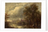 On the Stour, 19th century by John (manner of) Constable