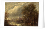On the Stour, 19th century by John (manner of) Constable