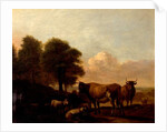 Landscape with Cattle by Adriaen van de Velde