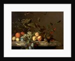 Fruit Piece with Dragonfly, 1692 by Barend or Bernardus van der Meer