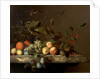 Fruit Piece with Dragonfly, 1692 by Barend or Bernardus van der Meer