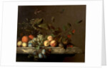 Fruit Piece with Dragonfly, 1692 by Barend or Bernardus van der Meer