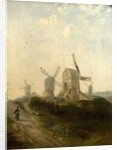 Windmills on Nottingham Forest, 1847 by Henry Smyth