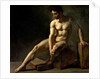 Seated Male Nude by Jean-Baptiste Edouard Detaille