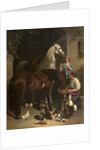 Feeding the Horses, 1858 by John Frederick Herring Snr