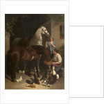 Feeding the Horses, 1858 by John Frederick Herring Snr