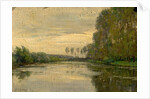 River Scene, the Lower Loire, France by Alexandre-Jacques Chantron