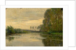 River Scene, the Lower Loire, France by Alexandre-Jacques Chantron