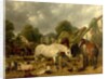 Horses in a Paddock by John Frederick Herring Snr