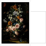 Flowers in a Basket by Jean-Baptiste Monnoyer