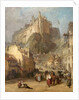 Edinburgh Castle from the Grass Market, Scotland by George Jones