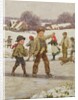 Children Sliding on a Pond by Alice Clausen