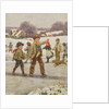 Children Sliding on a Pond by Alice Clausen