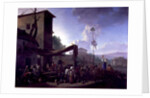 Village Scene with Peasants Merrymaking by Johannes Lingelbach