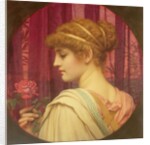 Girl with Red Rose by John William Godward