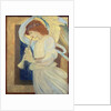 An Angel Playing a Flageolet by Edward Coley Burne-Jones