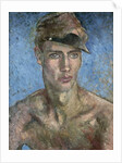 Young Man Wearing a Sun Visor by Glyn Warren Philpot