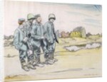 Four German Prisoners by a French Village, 1917 by William Orpen