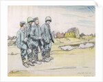 Four German Prisoners by a French Village, 1917 by William Orpen