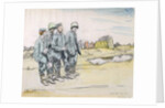 Four German Prisoners by a French Village, 1917 by William Orpen