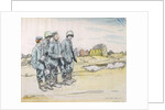 Four German Prisoners by a French Village, 1917 by William Orpen