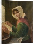 Young Woman Lacemaking, late 19th-early 20th century by David W. Haddon