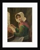 Young Woman Lacemaking, late 19th-early 20th century by David W. Haddon