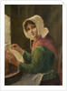 Young Woman Lacemaking, late 19th-early 20th century by David W. Haddon