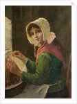 Young Woman Lacemaking, late 19th-early 20th century by David W. Haddon