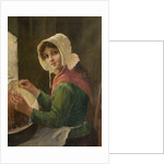 Young Woman Lacemaking, late 19th-early 20th century by David W. Haddon