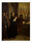 The Martyrdom of Laurence Saunders at Coventry, right hand panel of triptych, 1851 by Charles West Cope