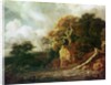 Landscape with a River by Jacob Isaaksz. or Isaacksz. van Ruisdael