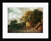 Landscape with a River by Jacob Isaaksz. or Isaacksz. van Ruisdael