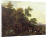 Wooded Landscape with Soldiers Escorting Prisoners, 1656 by Nicolaes Pietersz. Berchem