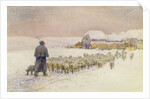 Bringing in the Flock, 1901 by Jessie Hall