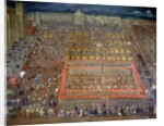View of the Plaza Mayor, Mexico City, c.1695 by Cristobal de Villalpando