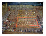 View of the Plaza Mayor, Mexico City, c.1695 by Cristobal de Villalpando