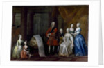 Group portrait of Frederick, Prince of Wales, with his brother the Duke of Cumberland and their five sisters, 1730 by William Aikman