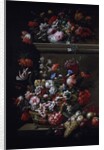 Still life of flowers by J-B & Bogdany Jakob (1660-1724) Monnoyer