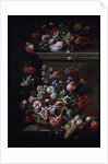 Still life of flowers by J-B & Bogdany Jakob (1660-1724) Monnoyer
