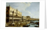 Venice: a view of the Doge's Palace and the Riva degli Schiavoni from the Piazzetta, c.1729 by Canaletto