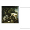 Two pointers belonging to the 3rd Earl of Burlington with dead game in a landscape, 1713 by Alexandre-Francois Desportes