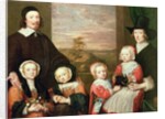 Unidentified family portrait, traditionally thought to be that of Sir Thomas Browne, mid 1640s by William Dobson