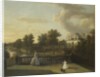 View of Chiswick Villa from a balcony above the Cascade with the lake, 1742 by George Lambert
