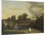 View of Chiswick Villa from a balcony above the Cascade with the lake, 1742 by George Lambert