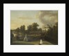View of Chiswick Villa from a balcony above the Cascade with the lake, 1742 by George Lambert