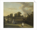 View of Chiswick Villa from a balcony above the Cascade with the lake, 1742 by George Lambert