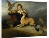 Richard Cavendish with 'Spot', the 6th Duke of Devonshire's Italian greyhound, c.1828 by Edwin Landseer