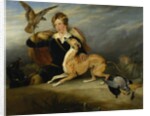 Richard Cavendish with 'Spot', the 6th Duke of Devonshire's Italian greyhound, c.1828 by Edwin Landseer