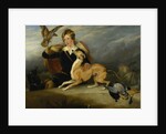 Richard Cavendish with 'Spot', the 6th Duke of Devonshire's Italian greyhound, c.1828 by Edwin Landseer